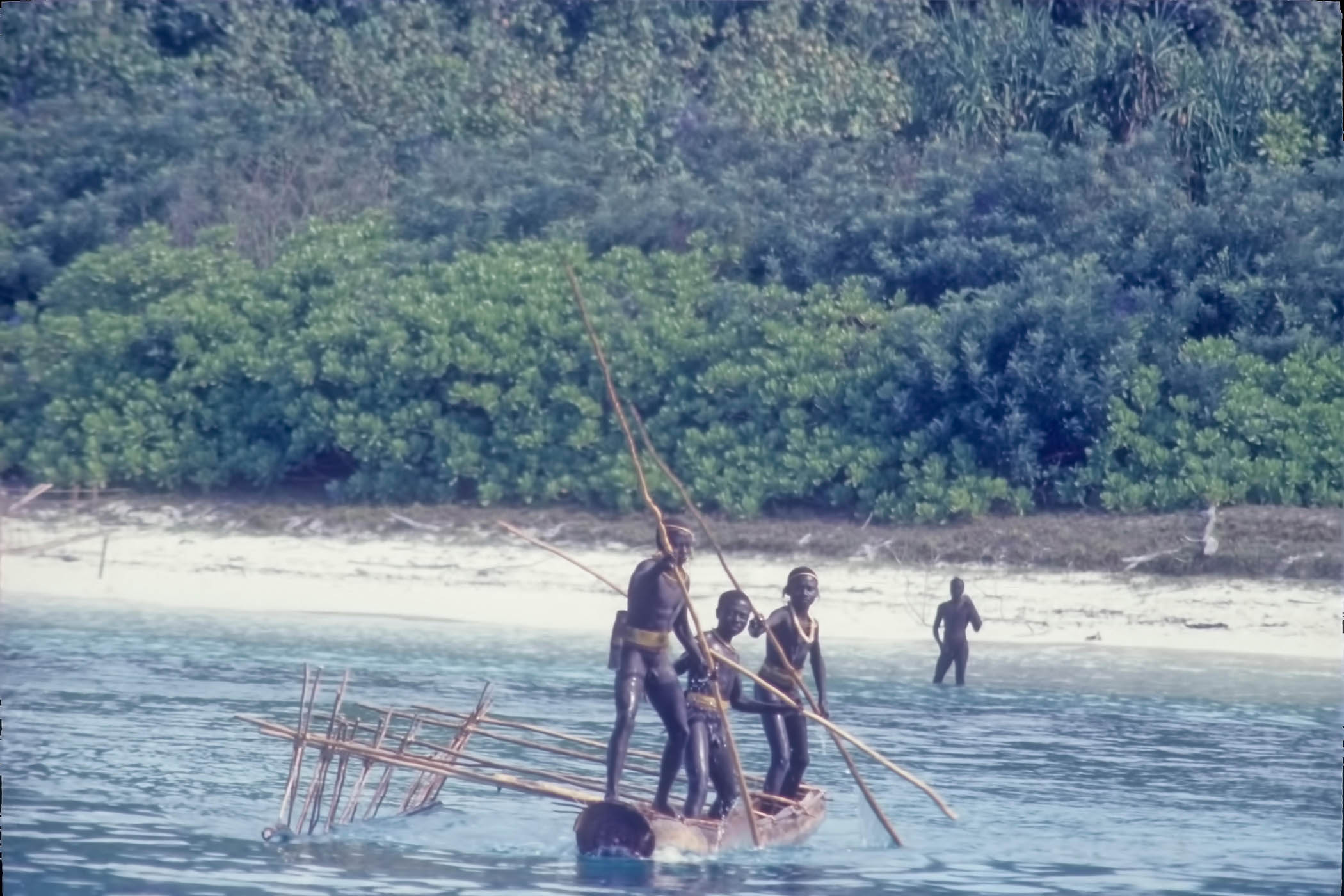 Sentinelese islanders photographed in 1984