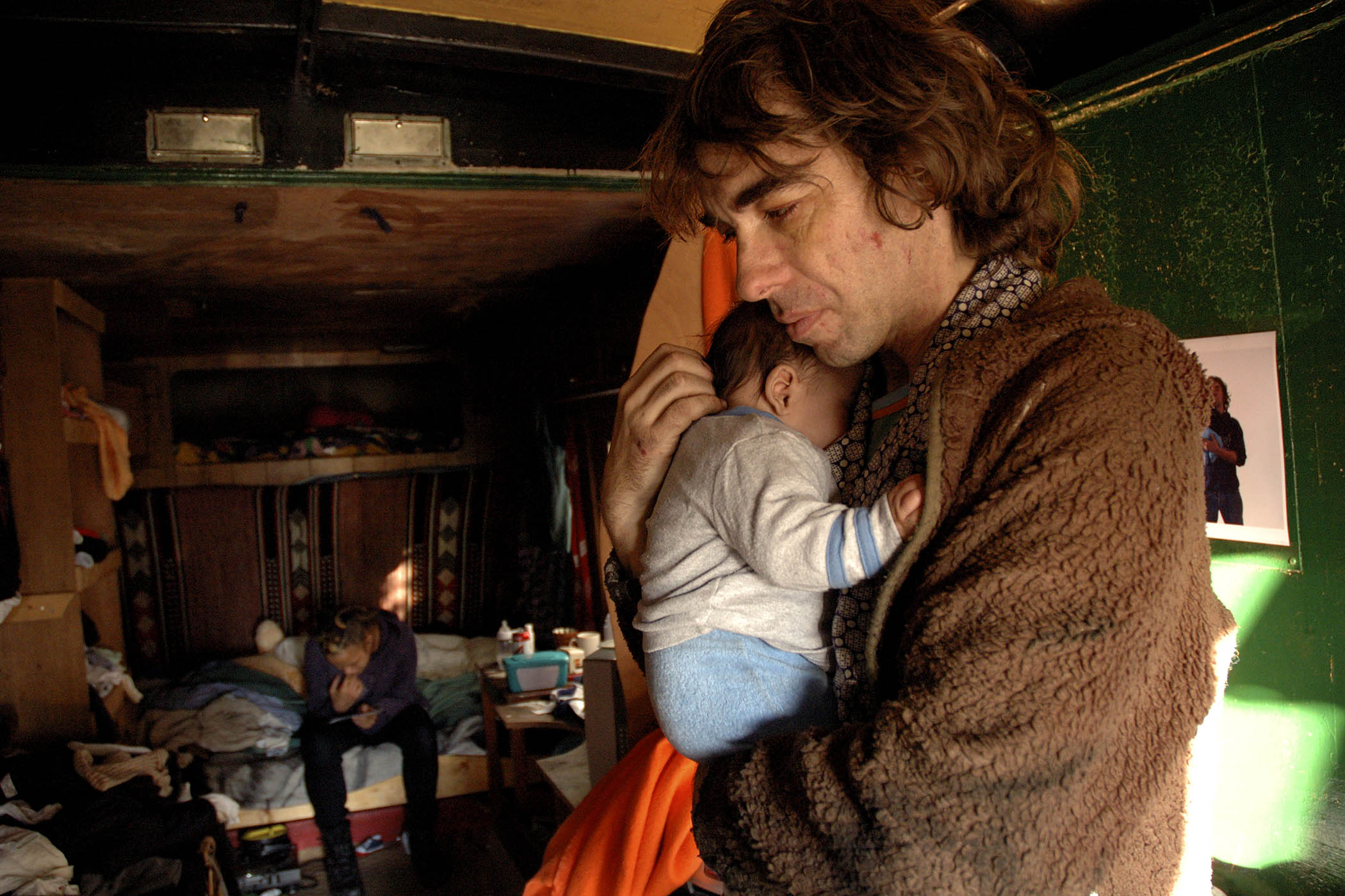 A baby born in a converted horse lorry on St Agnes Place