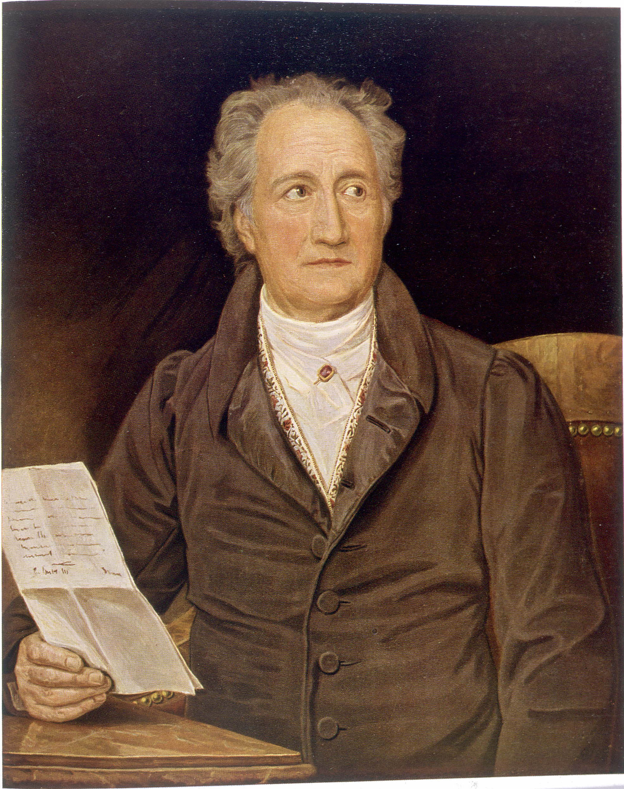 Above: Karl Joseph von Stieler’s 1828 portrait of Goethe; main image: Goethe in the Roman Campagna (1787) by Johann HW Tischbein