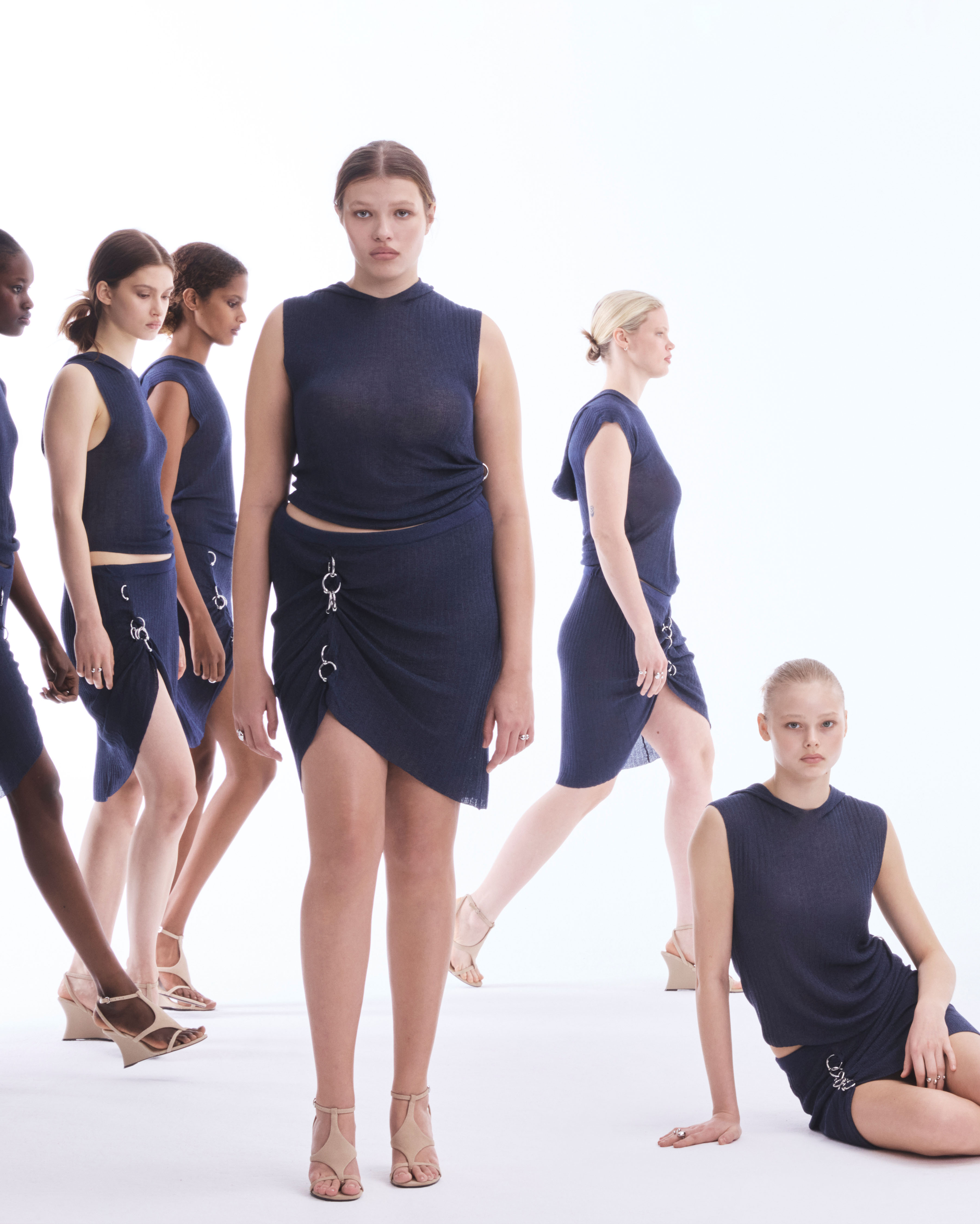 Curve capsuleBrazilian-born, London-based designer Karoline Vitto, known for her inclusive sizes and body positivity, has partnered on a see-now, buy-now capsule with Spanish brand Pull & Bear as part of the British Fashion Council's New Gen programme. Unveiled during her London Fashion Week AW26 show, key pieces include the gunmetal jacket and trouser set worn by Lola Young at The Brits and the eyelet detail skirt that riffs her signature ladder skirt design. Shout out to the Y2K coded accessories too.From £35.99 –£119.99 Pull and Bear