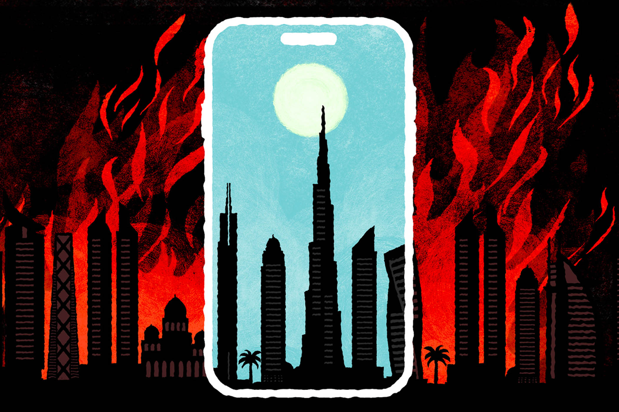 Dubai’s influencers discover you can’t curate a war