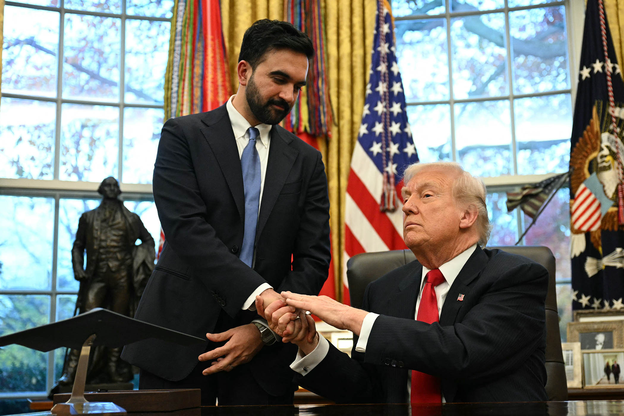 Zohran Mamdani, pictured with Donald Trump, appeared on Hasan Piker’s Twitch stream before becoming New York mayor