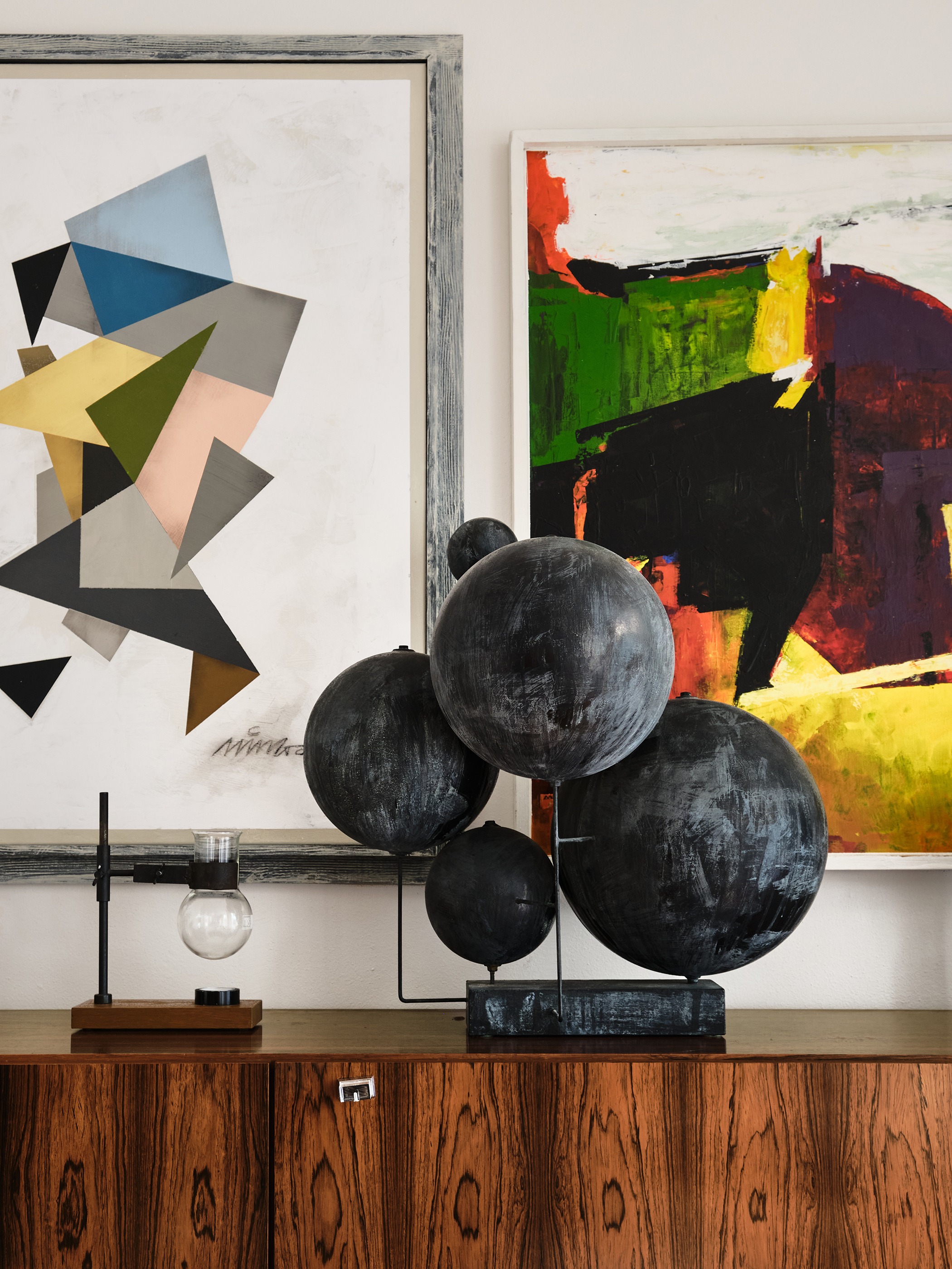 Double vision: Joyce Urbanus and Dax Roll of Nicemakers studio collect both classic furniture and esoteric modern art
