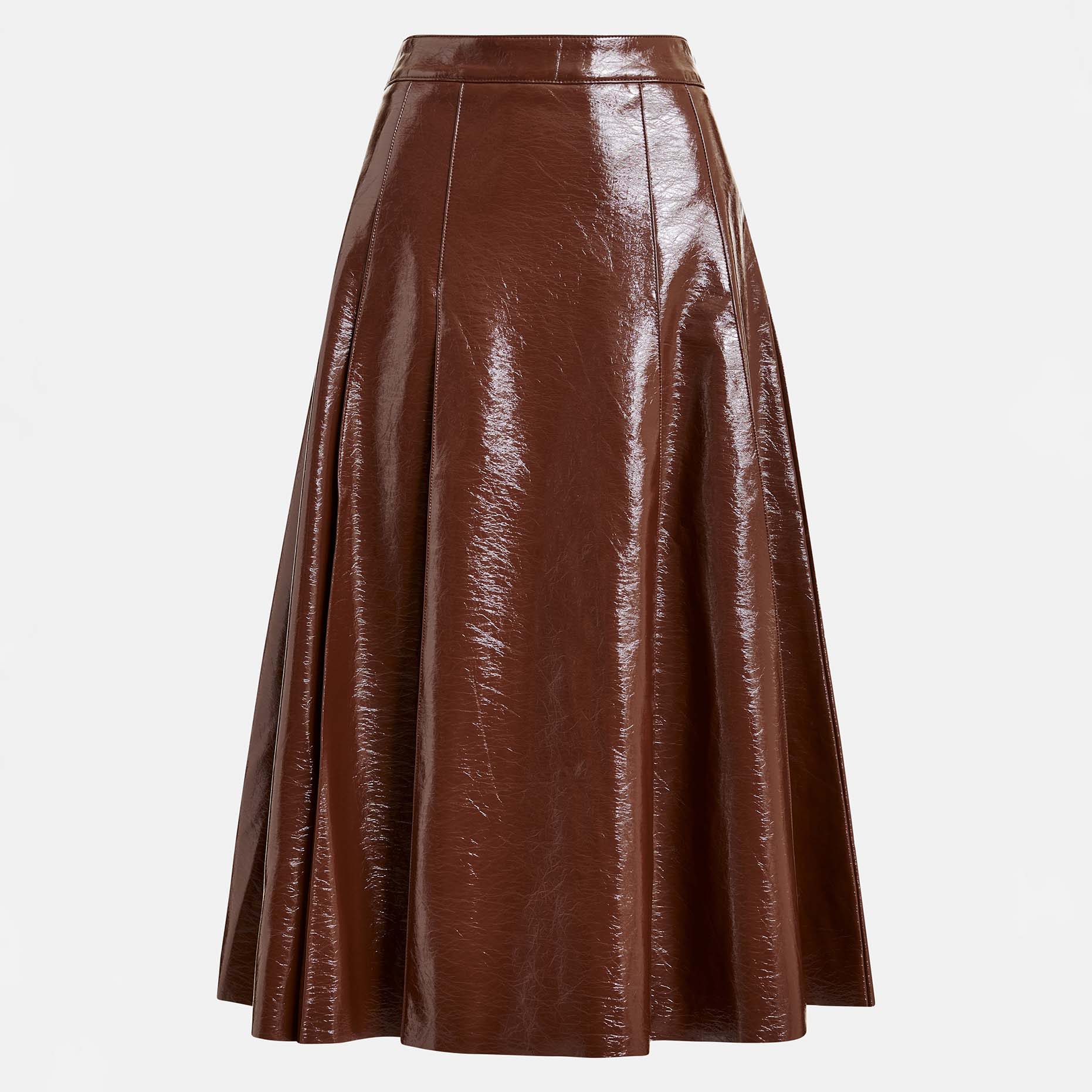 Brown midi skirt, £260, Essentiel Antwerp