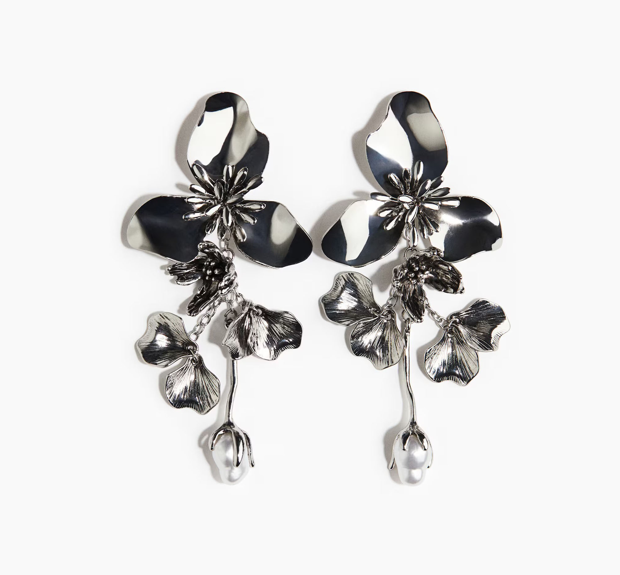 Flower earrings, £19.99, H&M
