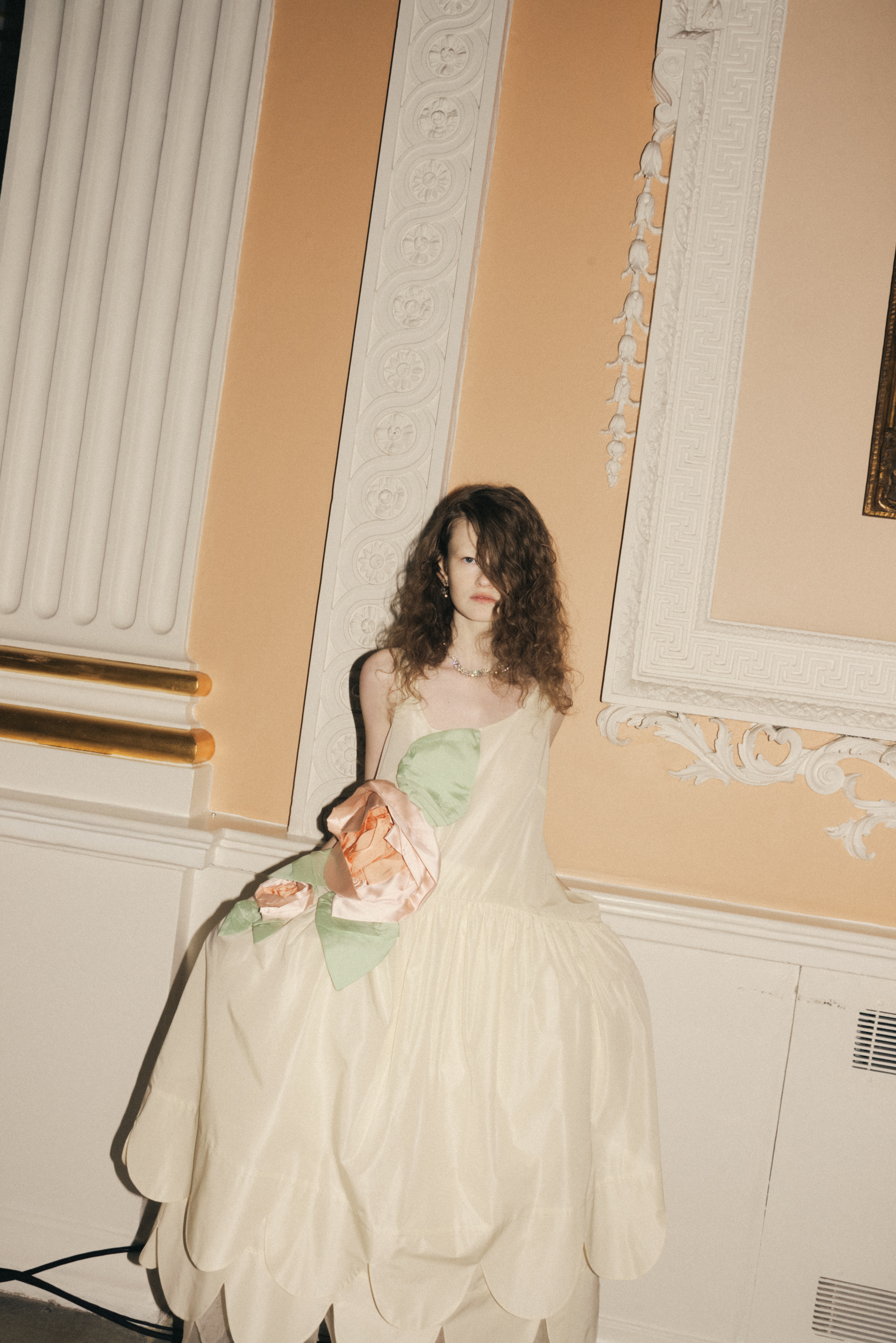 Model backstage at SS26