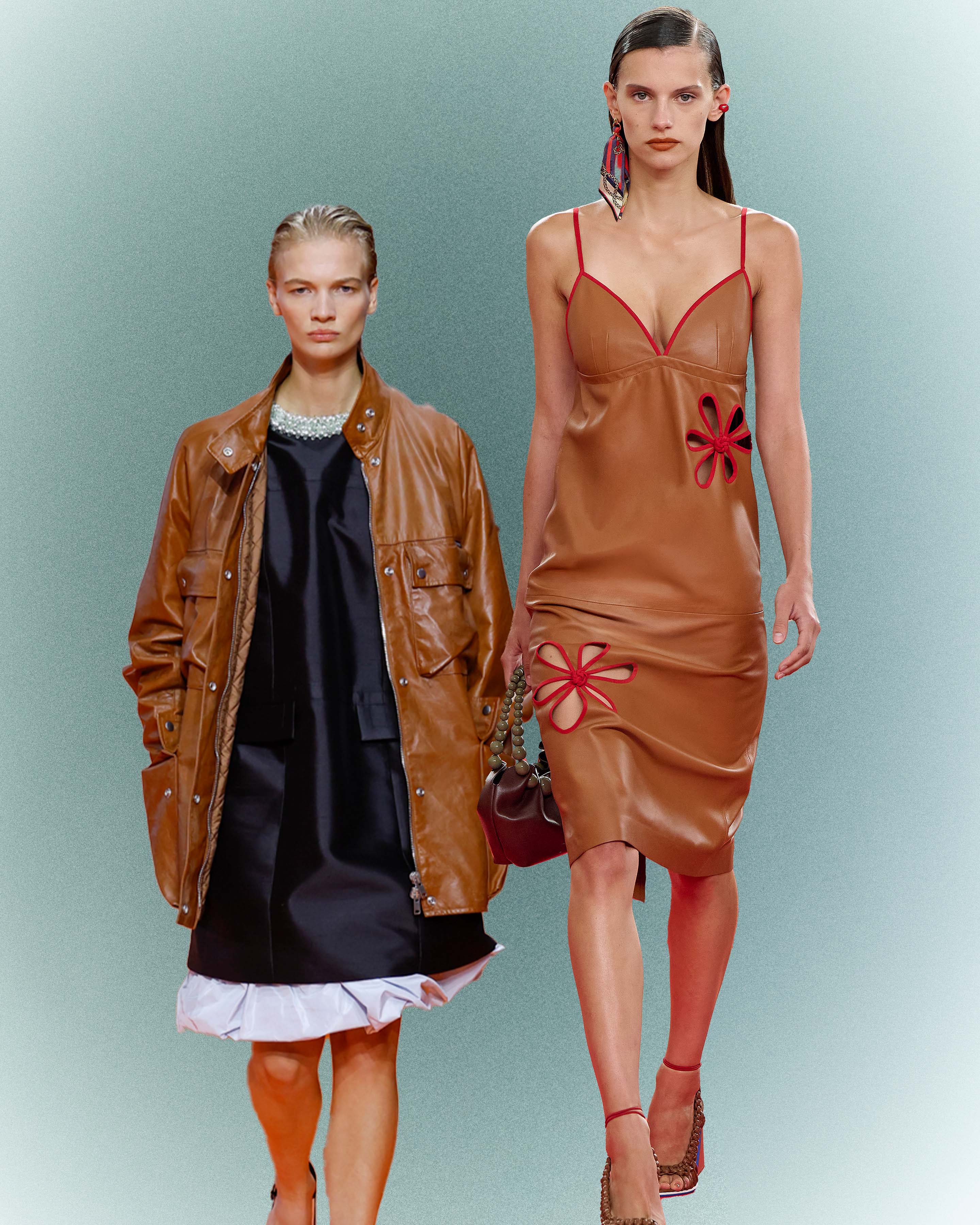 SS26: (from left) Prada and Fendi